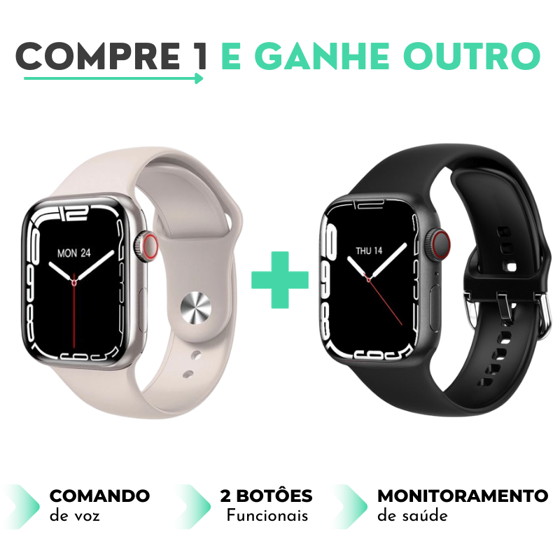 Relógio Inteligente IWO 15 SERIES 7 - COMPRE 1 LEVE 2 [LANÇAMENTO 2023]