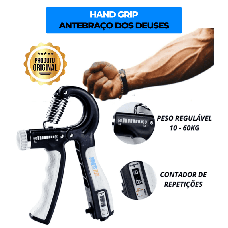 Hand Grip | Fortalecedor de Braços Resistente e Regulável 10 a 60kg - ccok