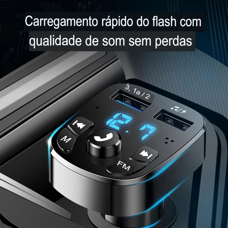 Transmissor Bluetooth Automotivo Connect 3 EM 1 CCOK