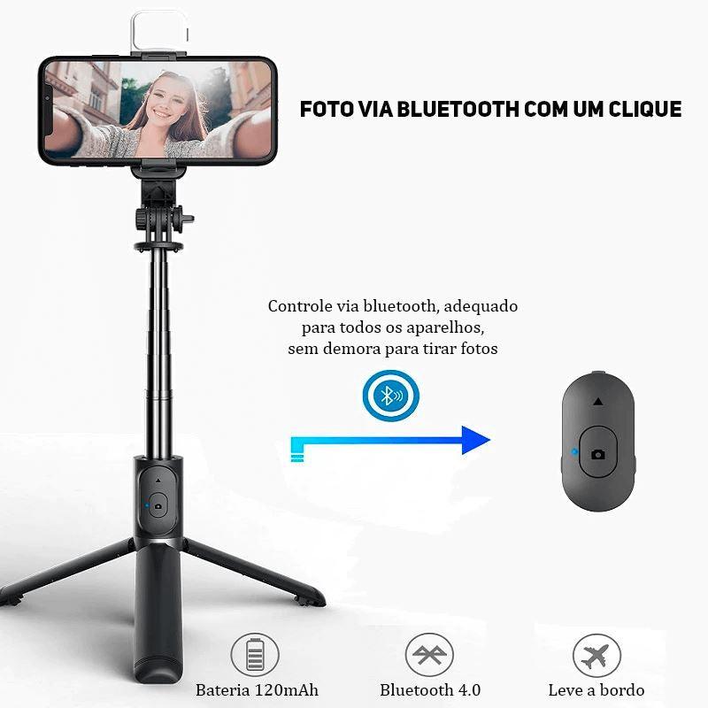 Tripé Para Celular Full Light - Bluetooth, Luz e Controle Remoto - ccok