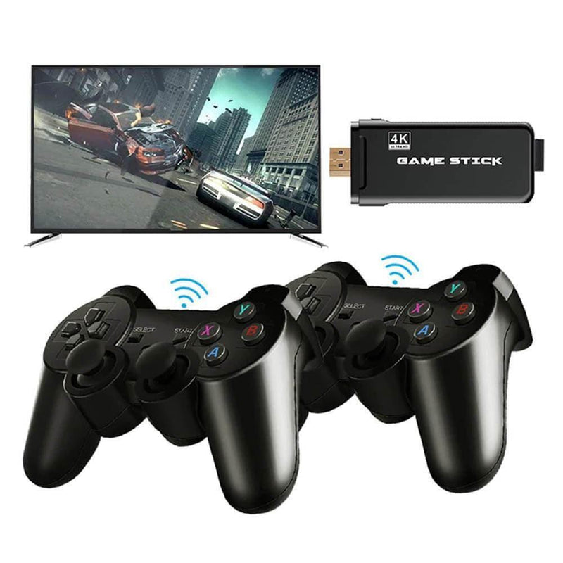 Vídeo Game Stick Retrô 4k HD 10.000 JOGOS+ 2 CONTROLES 64GB - ccok